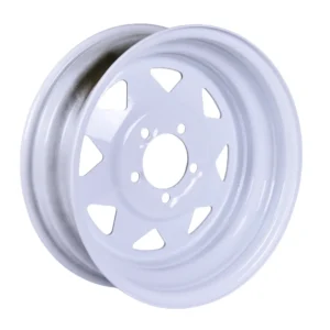RIN REMOLQUE 15" DEPORTIVO 5 BIRLOS EN 4.5" BLANCO 1,870 LBS
